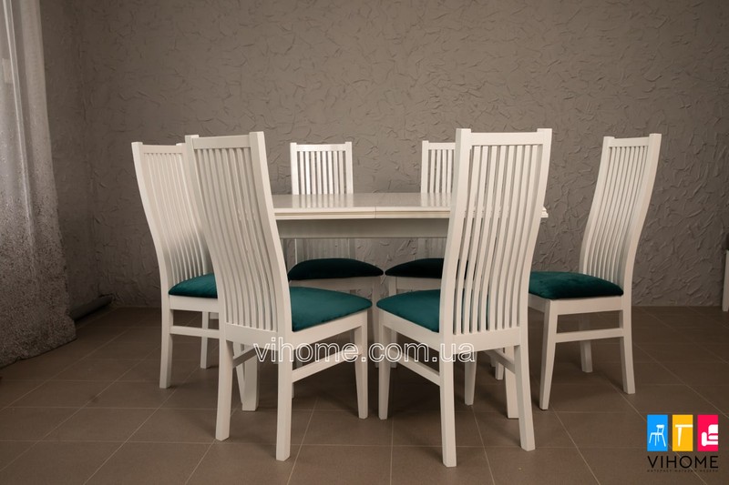 Обеденный комплект: стол Классик и стулья Сандра M-mebel™