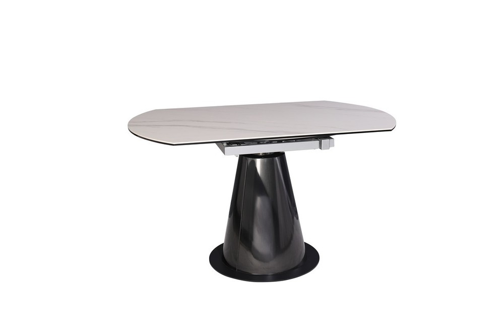 Стол обеденный круглый раскладной МДФ + керамика TML-830 Vetro Mebel™