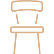 Деревʼяні стільці в наявності фото