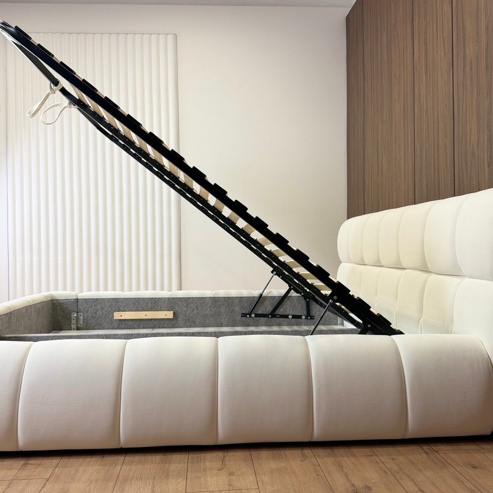 Ліжко Mellina 180х200 см з підйомним механізмом, к.т. 4 Lounge white 01-717-Lounge-white фото