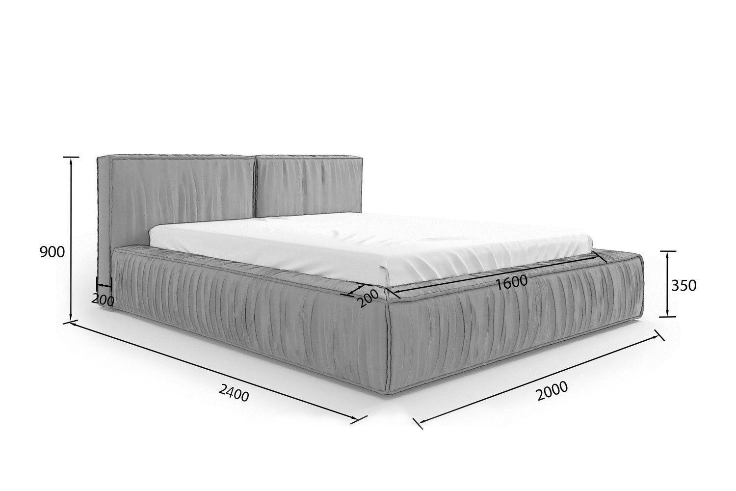 Ліжко Soft X Premium 01-7-7 фото