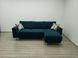 Угловой диван Руди 247/108,ножки натуральный цвет дерева,ткань Spark 09(голубая),угол 7 как на фото 03-26-order фото 2