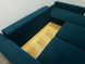 Угловой диван Руди 247/108,ножки натуральный цвет дерева,ткань Spark 09(голубая),угол 7 как на фото 03-26-order фото 5