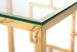Кофейный стол CL-2 прозрачный + золото Vetro Mebel™