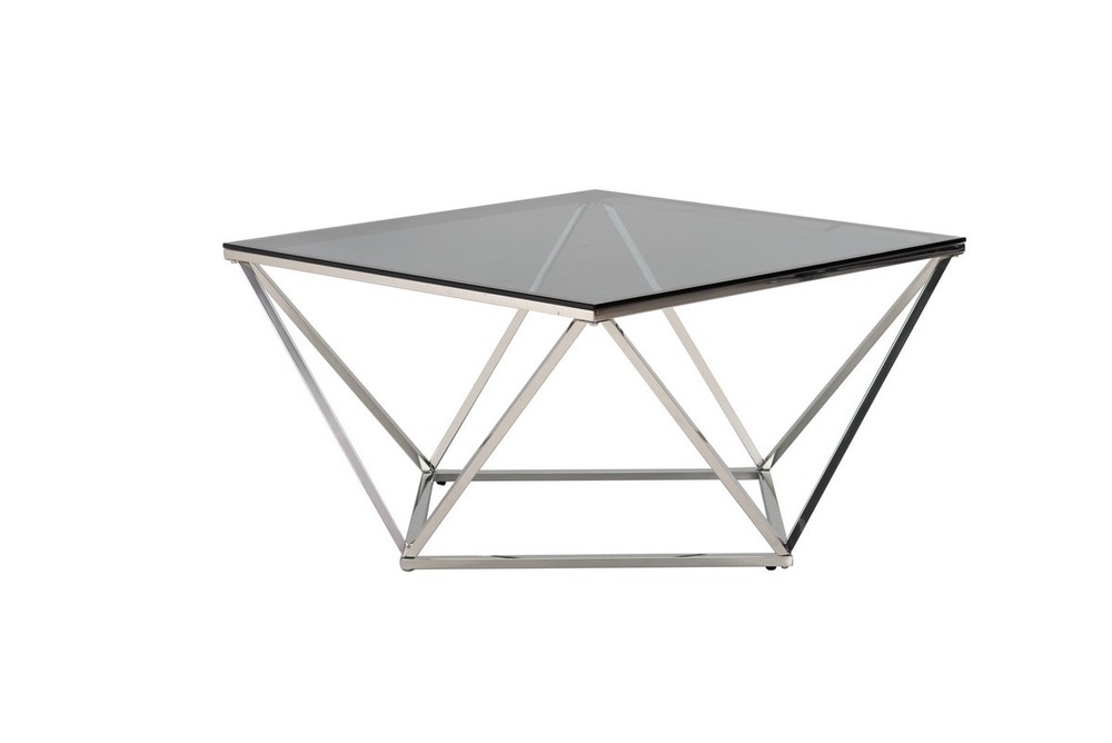 Журнальний стіл CP-1 тонований + срібло Vetro Mebel ™