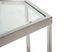 Кофейный стол CK-3 прозрачный + серебро Vetro Mebel™