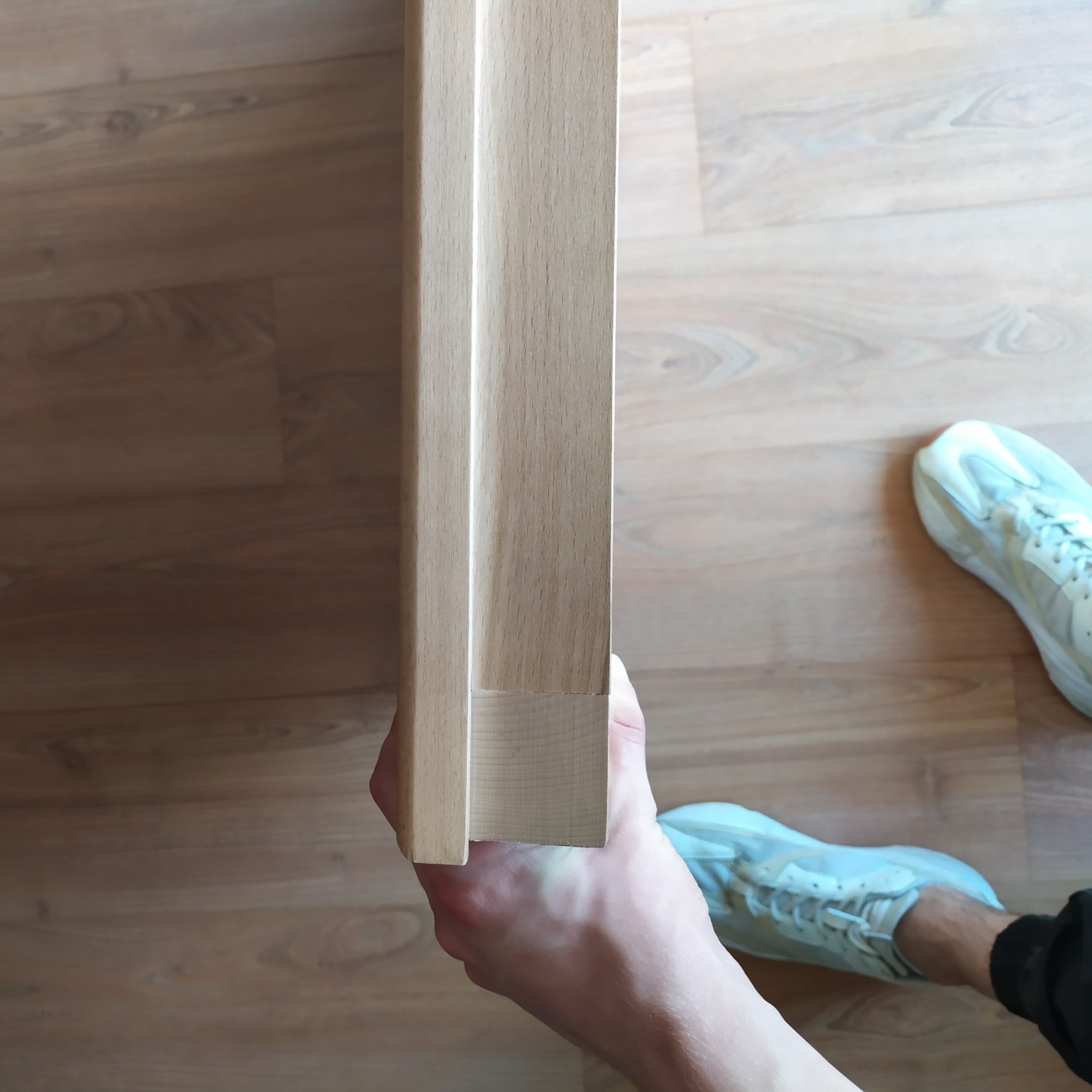 Стільниця з дерева бук з фальш бортом товщиною 60 мм 01-70 фото