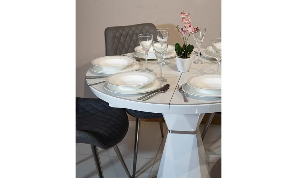 Обідній комплект: стіл Раунд кераміка і стільці Моріс Prestol™
