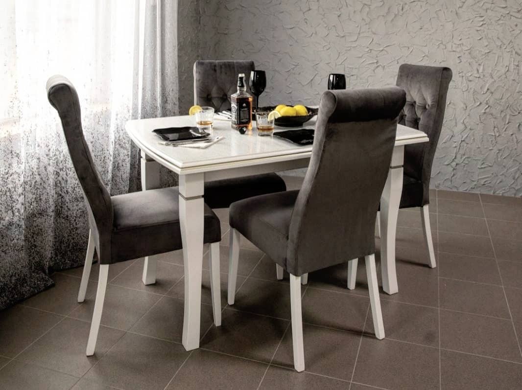Обеденный комплект: стол Классик и стулья Астон M-mebel™