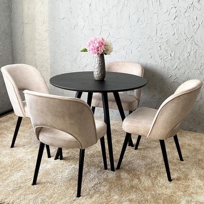 Обеденный комплект: стол Модерн и стулья Лофт Mezey™ 04-56 фото